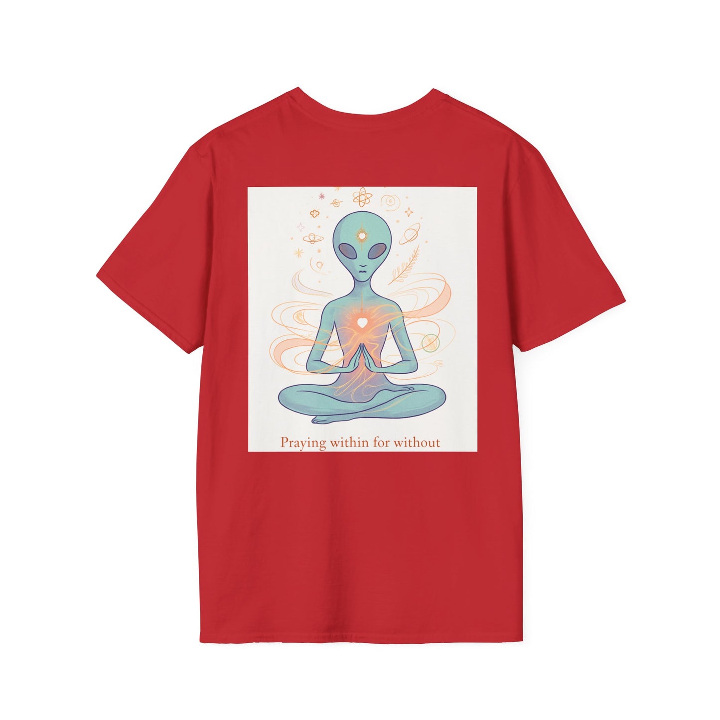 Meditative Alien T-Shirt - Unisex Graphic Tee