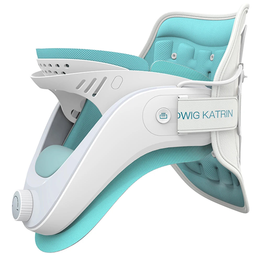 Ultimate Cervical Traction Device & Neck Brace Set - Adjustable Neck Stretcher for Relaxation at Home, Travel, and Office