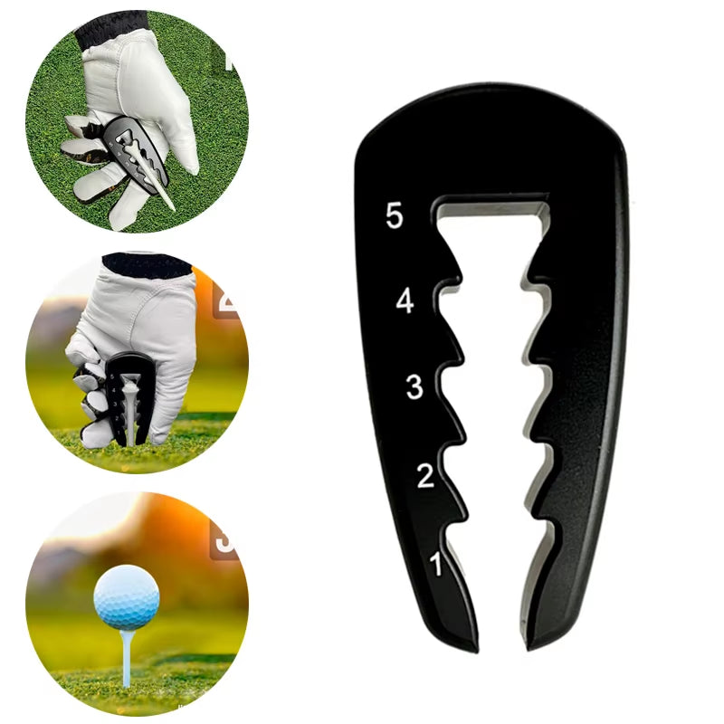 Precision Adjustable Golf Tee Height Tool - Consistent Swings, Durable Design, Easy-to-Use Training Aid