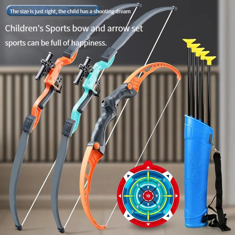52Cm Kids Archery Bow and Arrow Set - Fun Outdoor Shooting Toy with Target for Boys - Perfect Gift for Young Adventurers!