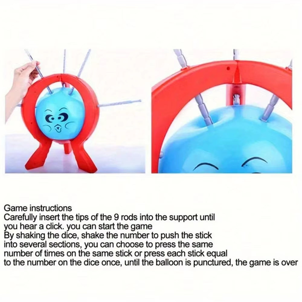 Explosive Fun: Tabletop Balloon Game - Hilarious Spike Toy for Family Gatherings!