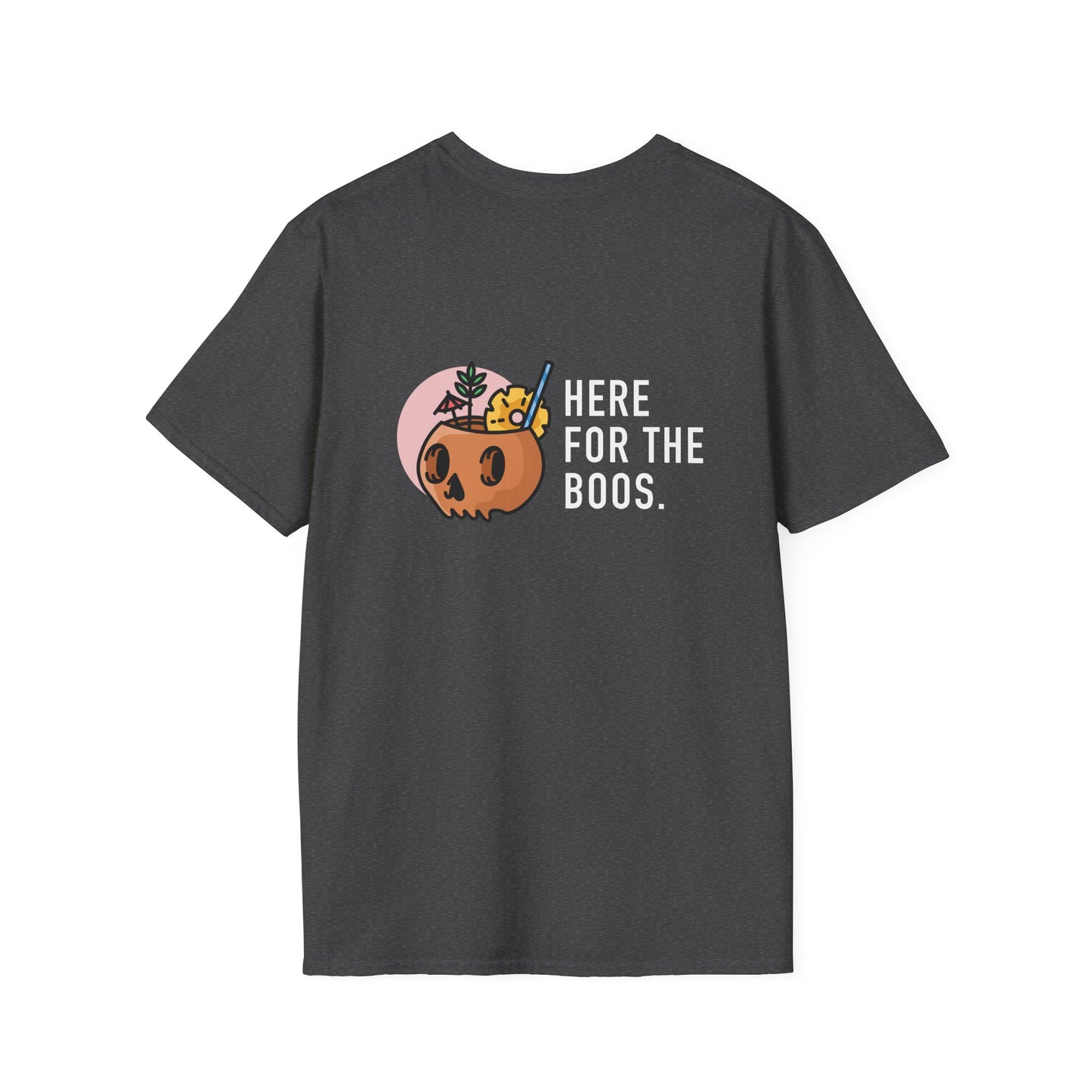 Halloween Unisex T-Shirt - Happy Hauntings & Here for the Boos