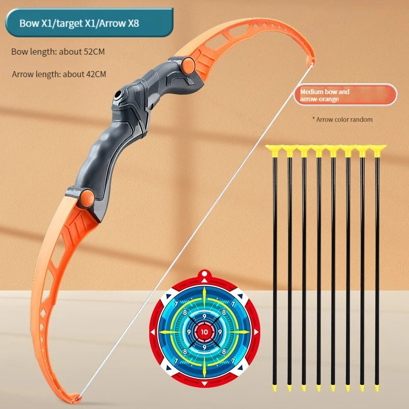 52Cm Kids Archery Bow and Arrow Set - Fun Outdoor Shooting Toy with Target for Boys - Perfect Gift for Young Adventurers!