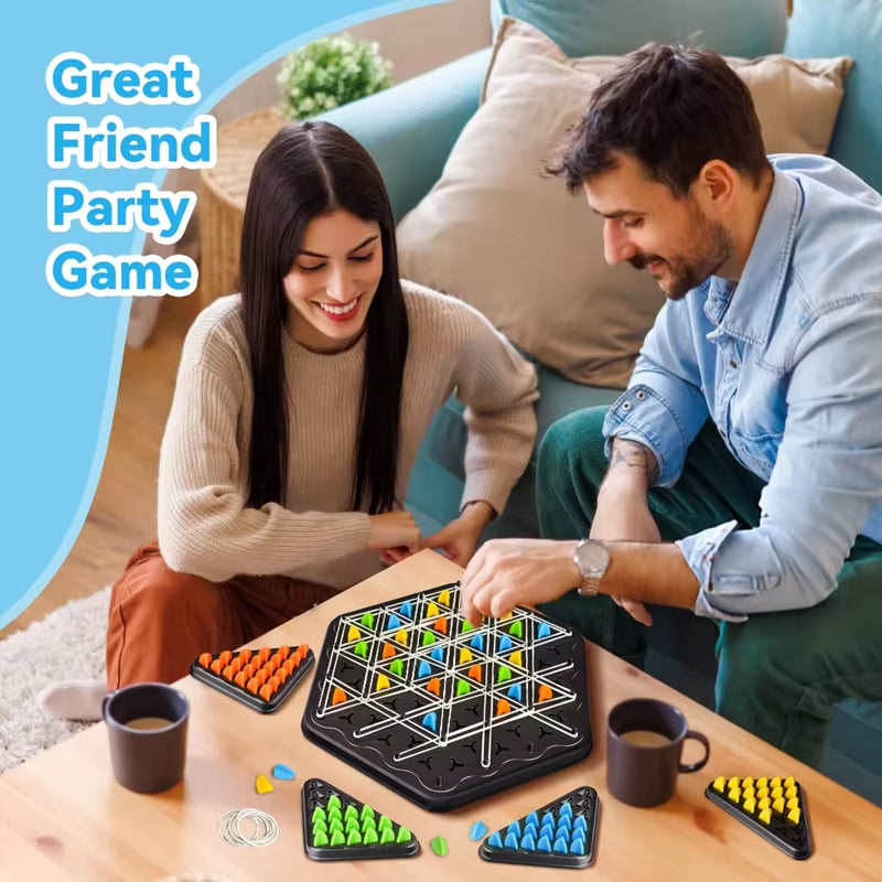 Ultimate Geometry Triangle Chess Puzzle Game - Fun Family Interactive Toy for Logical Thinking and Party Battles!