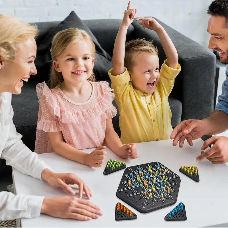 Ultimate Geometry Triangle Chess Puzzle Game - Fun Family Interactive Toy for Logical Thinking and Party Battles!