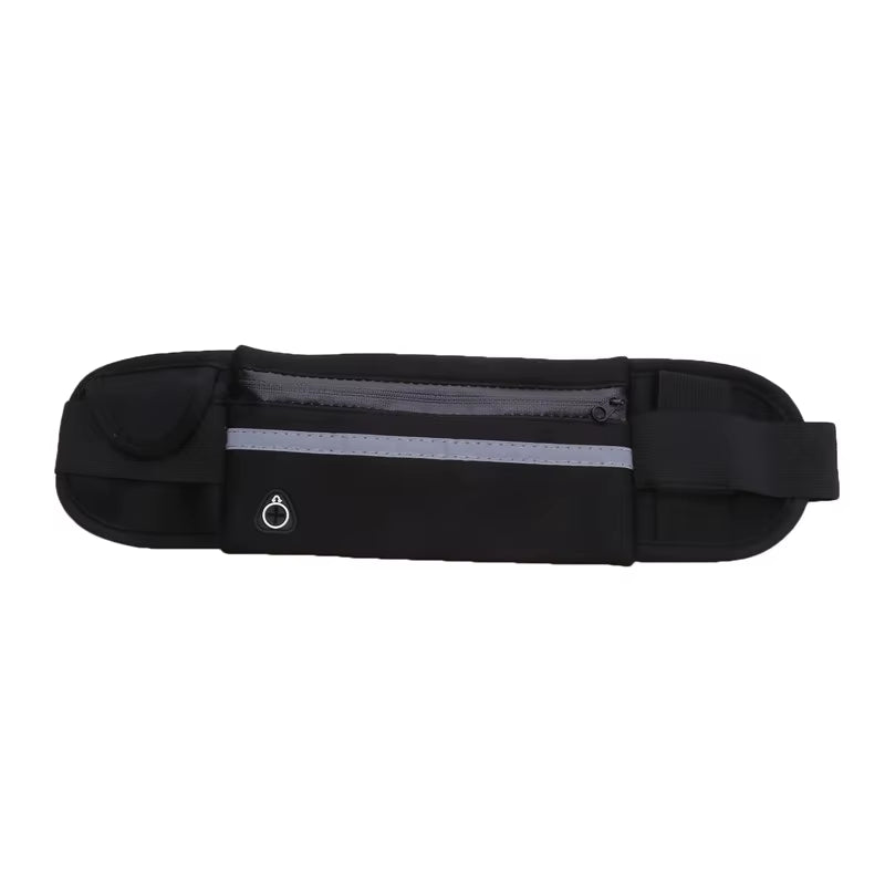 Versatile Sport Running Waist Bag for Men & Women - Comfortable Fanny Pack with Safety Tape, Perfect for Gym, Cycling & Running