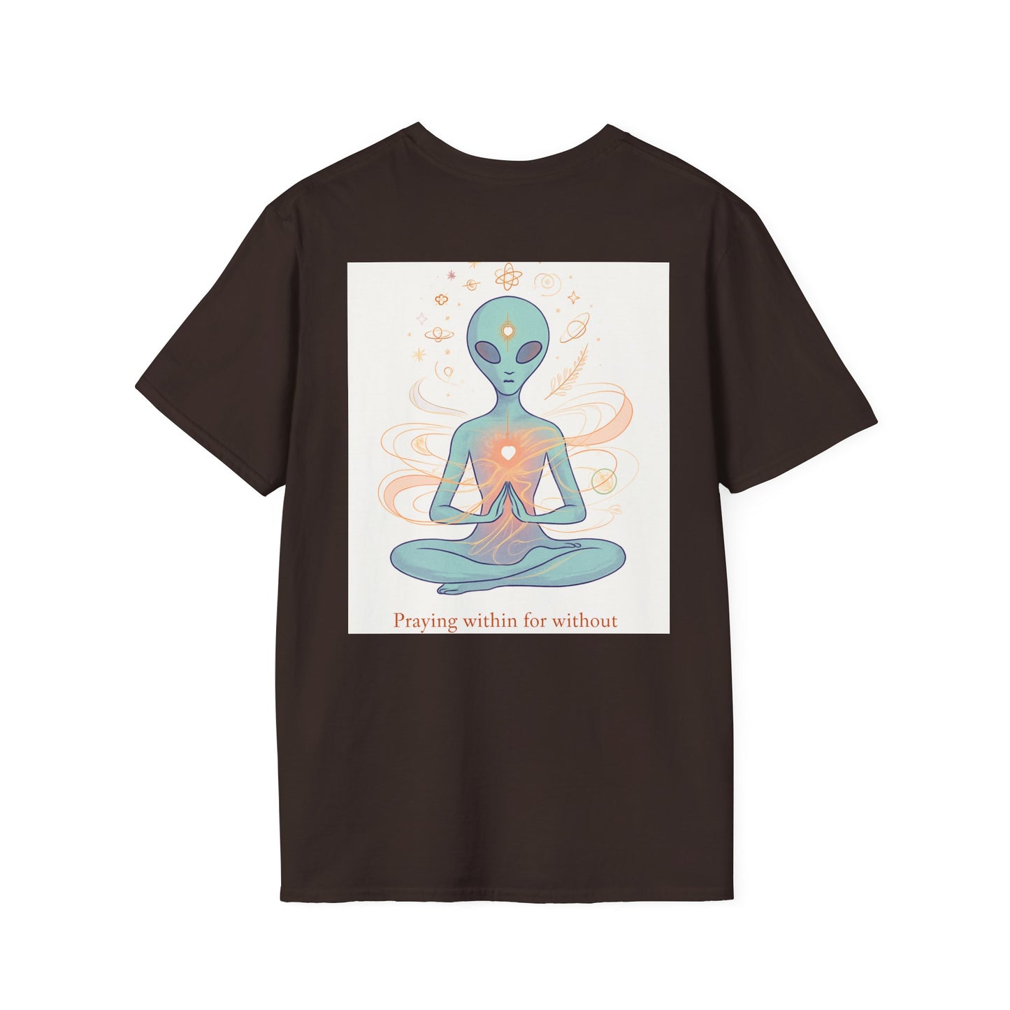 Meditative Alien T-Shirt - Unisex Graphic Tee