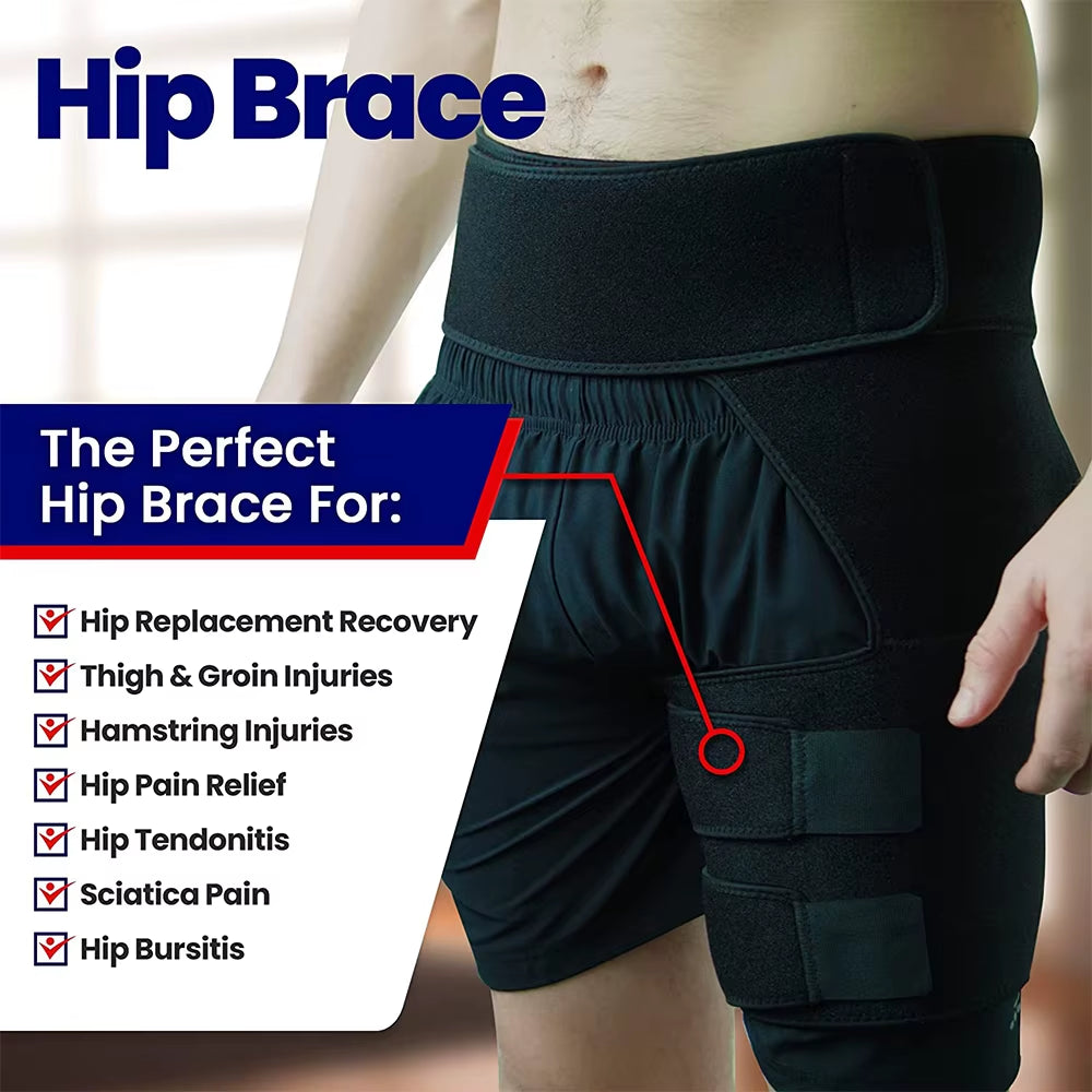 Ultimate Hip & Thigh Compression Sleeve – Superior Support for Hip Pain, Sciatica, and Muscle Strains