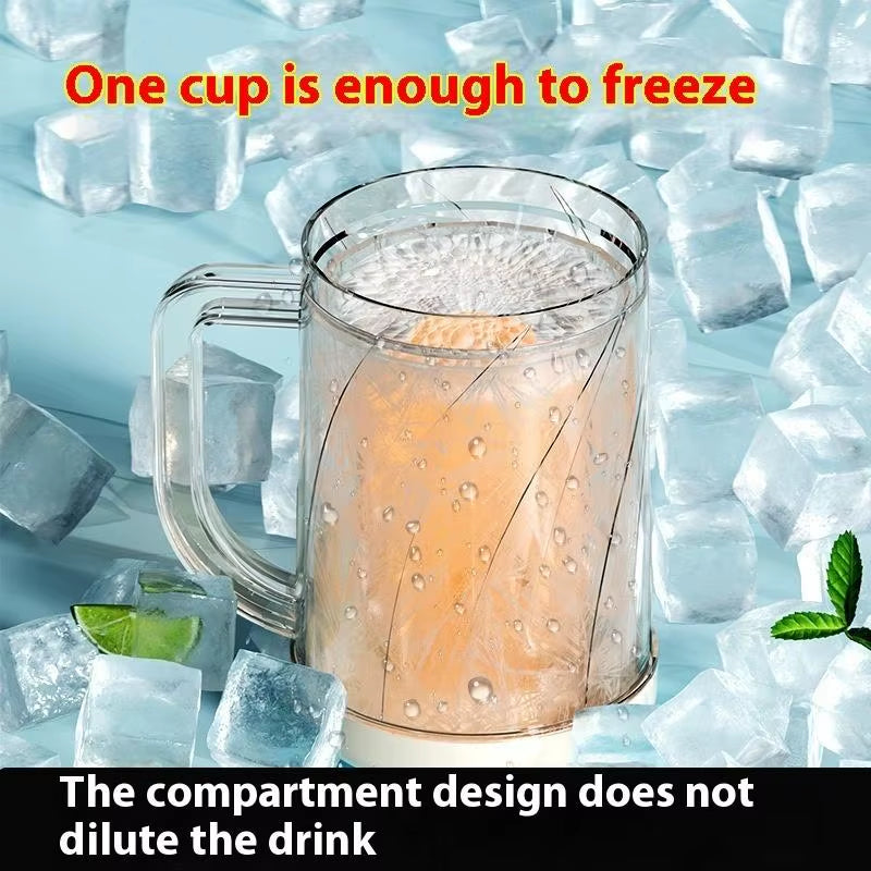 Chill Out with Our Double-Layer Ice Coffee & Beer Mug - Large Capacity Beverage Glass for Home!