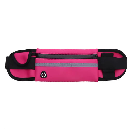 Versatile Sport Running Waist Bag for Men & Women - Comfortable Fanny Pack with Safety Tape, Perfect for Gym, Cycling & Running