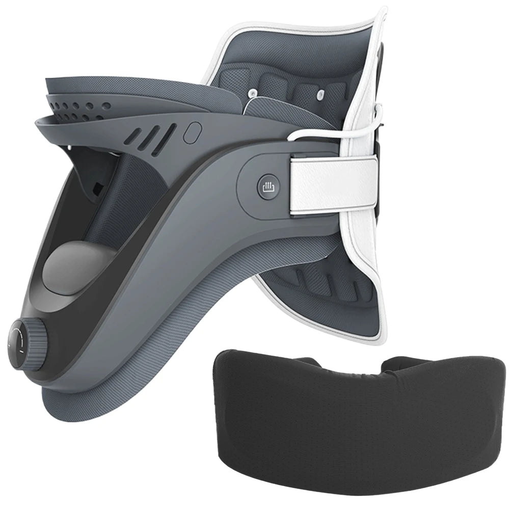 Ultimate Cervical Traction Device & Neck Brace Set - Adjustable Neck Stretcher for Relaxation at Home, Travel, and Office