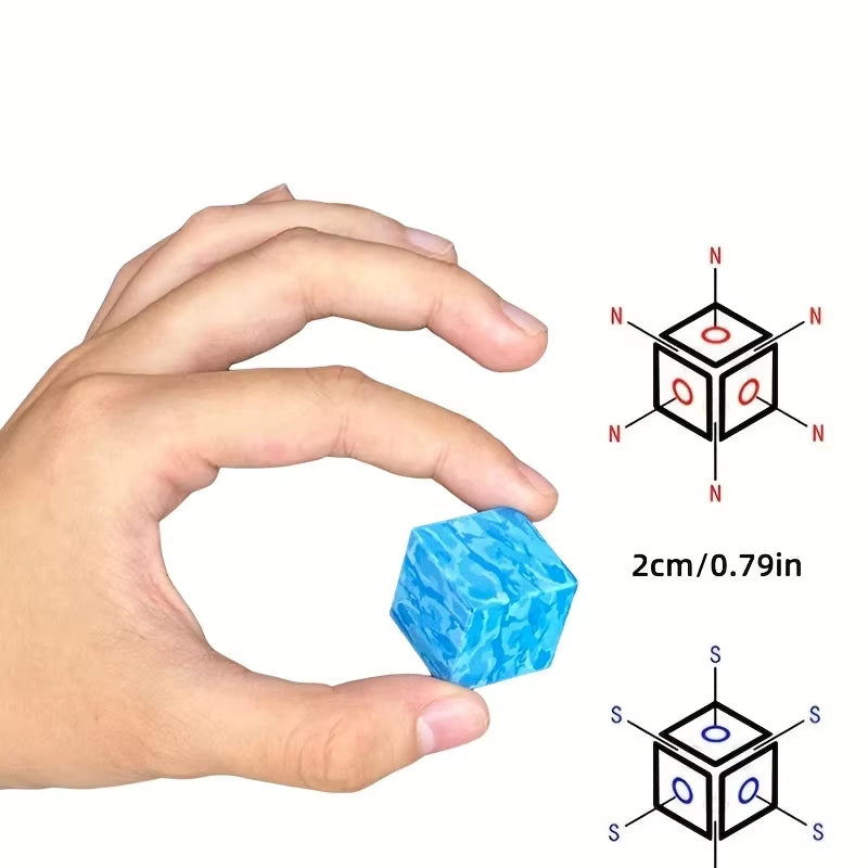 Magnetic Building Blocks Set for Kids 3+ - Perfect Montessori Sensory DIY Toy for Boys and Girls