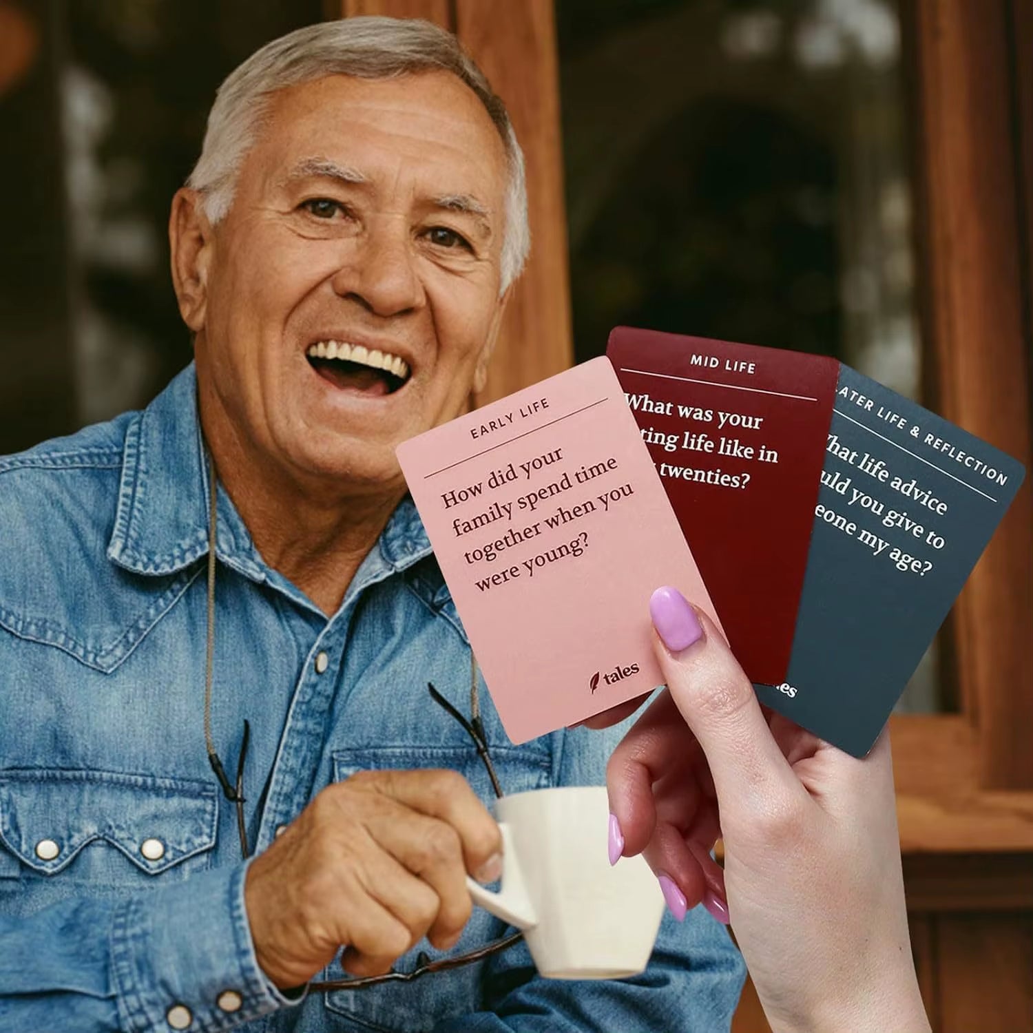 150-Piece Life Story Interview Kit - Meaningful Conversation Starter Cards for Family Storytelling & Cherished Keepsakes