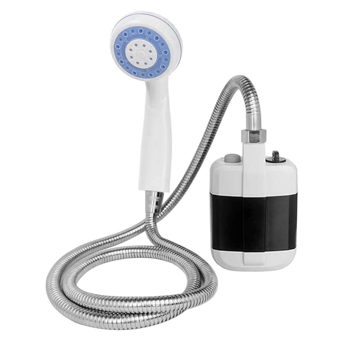 Rechargeable Portable Camping Shower - 4.9Ft Shower Head for Outdoor Travel, Hiking, Beach & Pet Cleaning