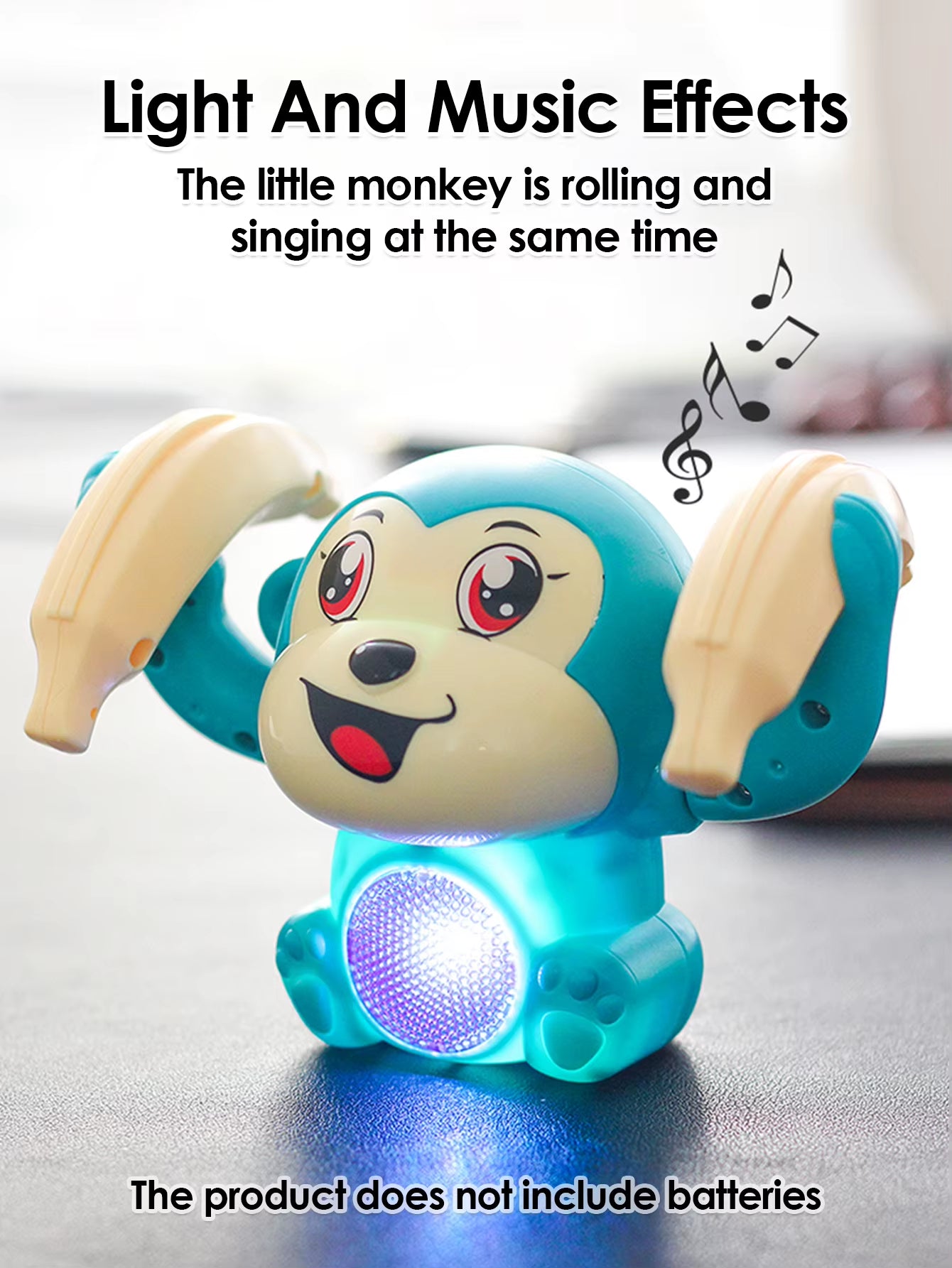 Interactive Electric Rolling Monkey Toy with Lights, Music, and Puzzles - Perfect Gift for Preschool Education!