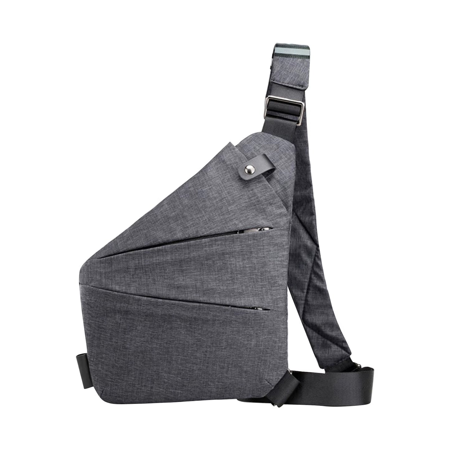 Stylish Waterproof Anti-Theft Crossbody Bag for Men - Multifunctional Chest Messenger Fanny Pack