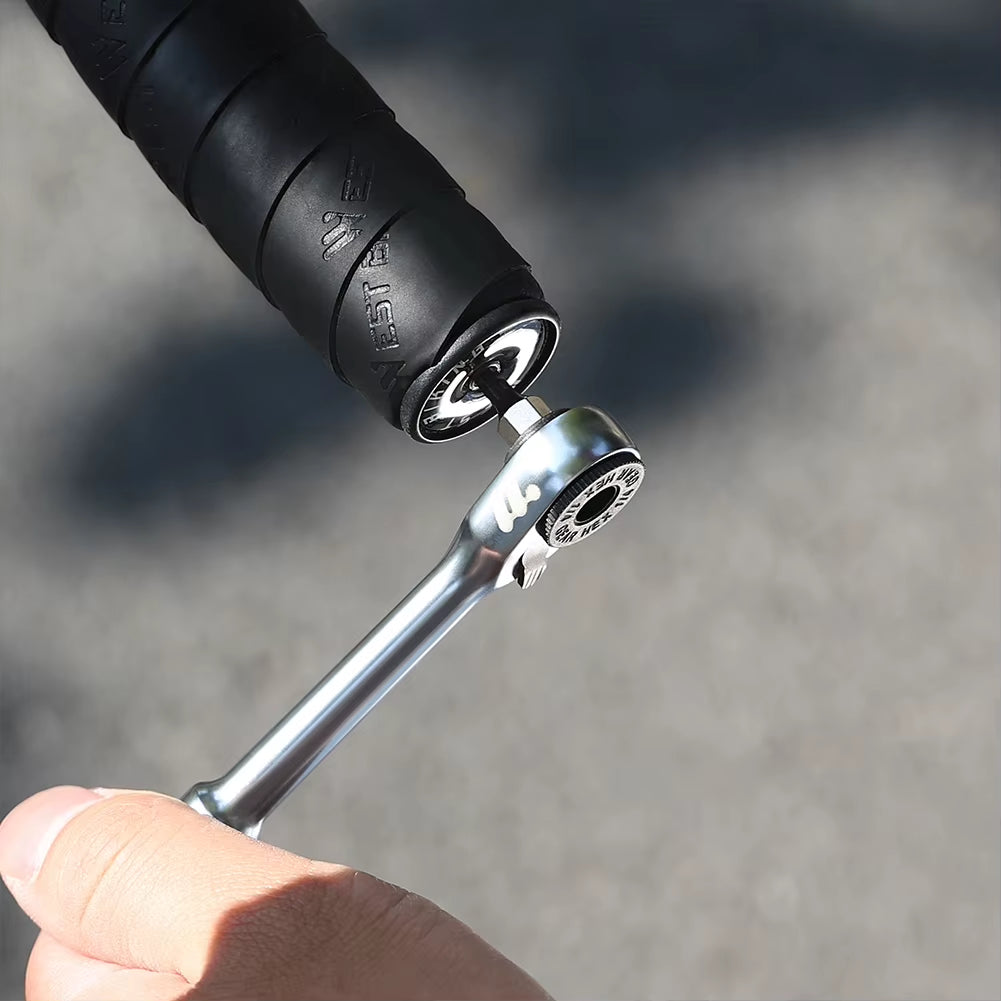 Versatile Mini Ratchet Wrench Tool Kit - Essential Multi-Function Repair Set for Mountain and Road Bikes
