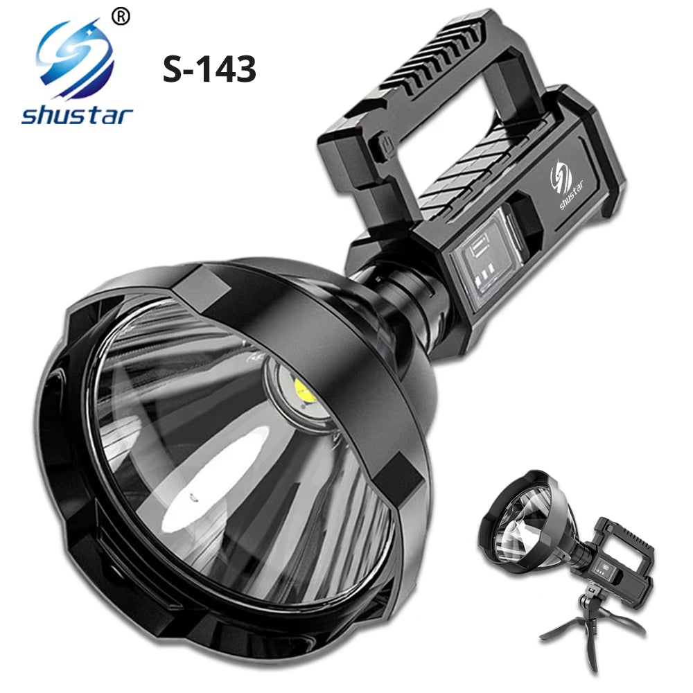 Ultimate XHP70 Rechargeable High-Power LED Flashlight - Unmatched Long-Distance Searchlight & Lantern!