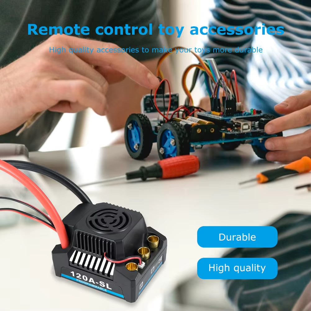 High-Performance 120A/150A Brushless ESC for 1/8 RC Cars, Off-Road Buggies & Monster Boats - 5A/5.8V BEC Included!