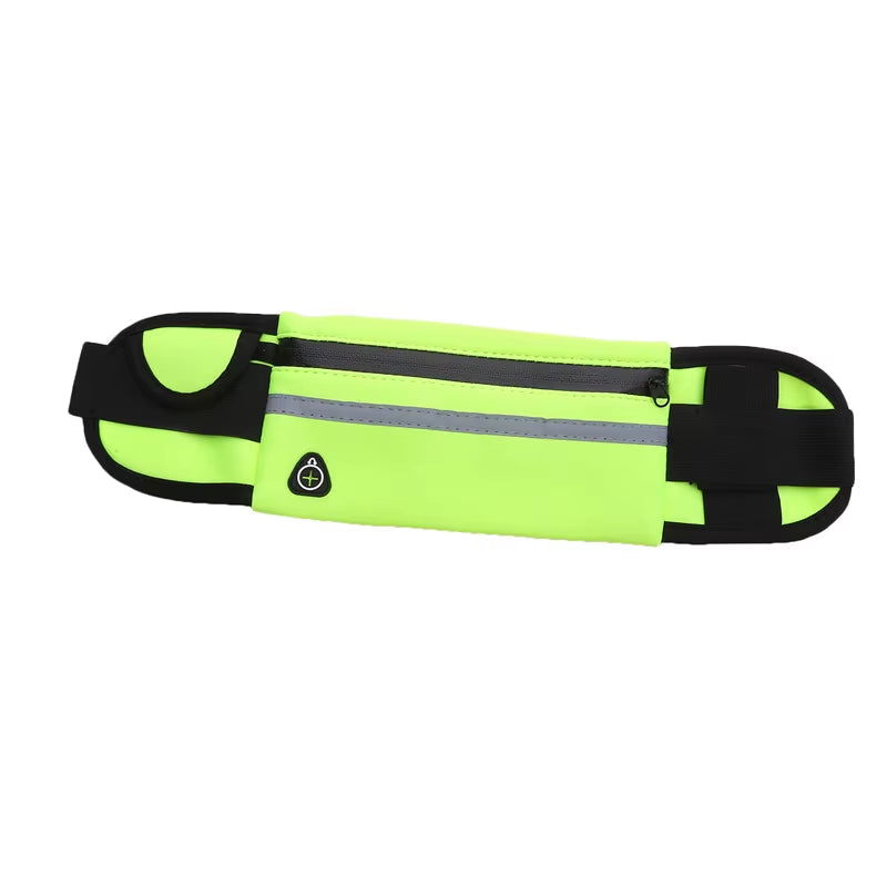 Versatile Sport Running Waist Bag for Men & Women - Comfortable Fanny Pack with Safety Tape, Perfect for Gym, Cycling & Running