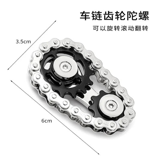 Sprocket Spin: Premium Metal Fidget Spinner for Stress Relief - Perfect for Kids & Adults