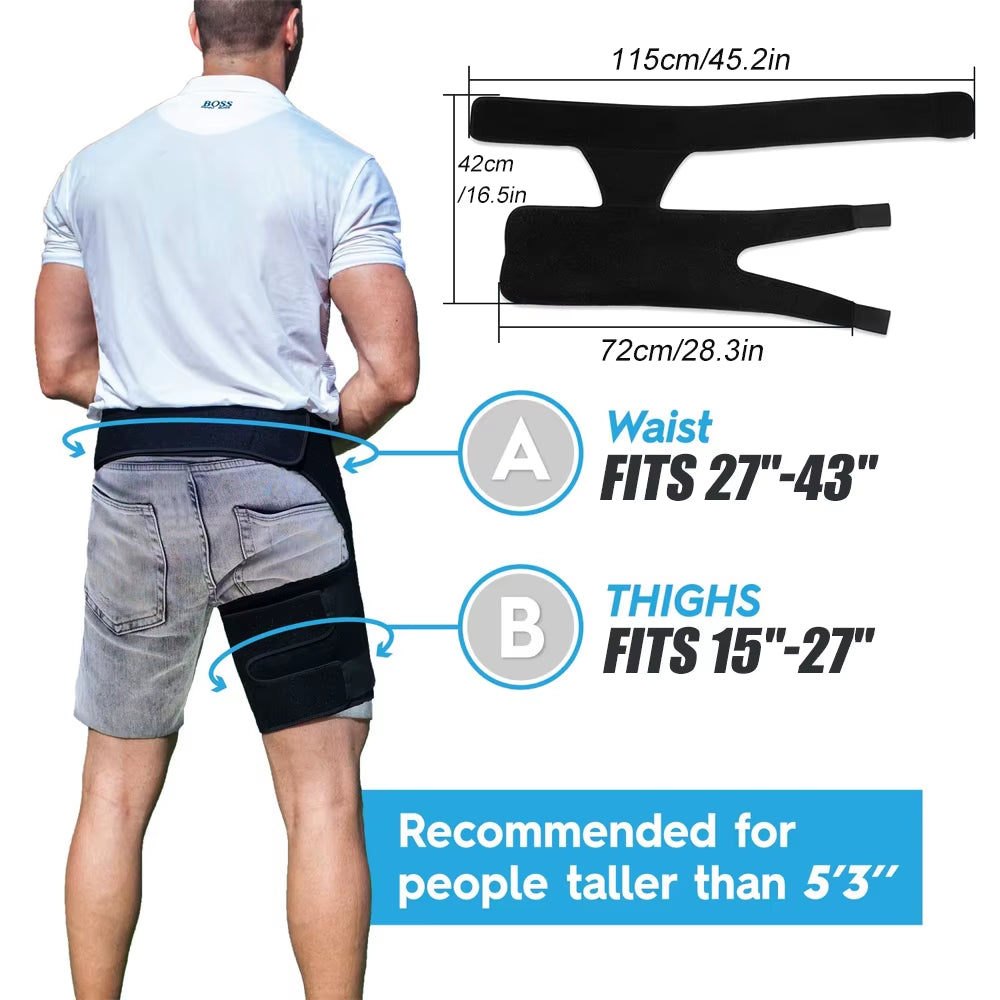 Ultimate Hip & Thigh Compression Sleeve – Superior Support for Hip Pain, Sciatica, and Muscle Strains