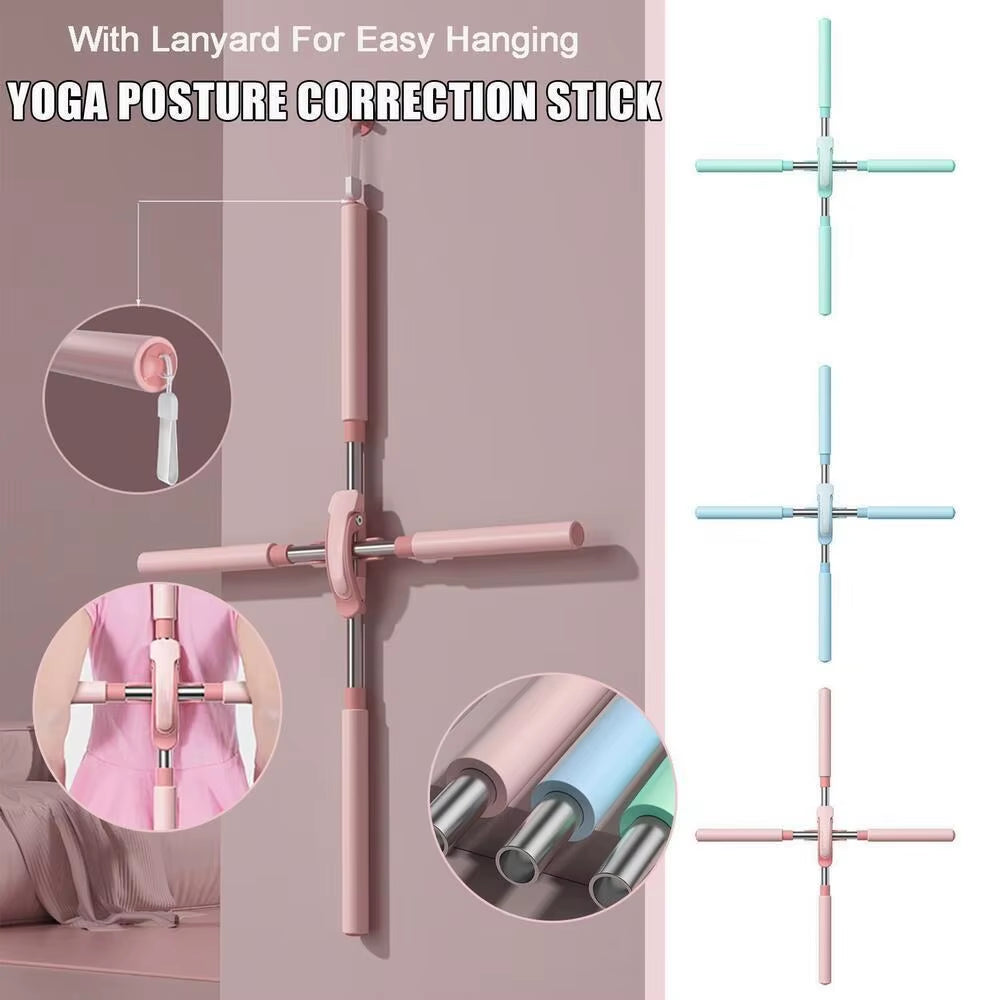 Transform Your Posture with the Innovative Open Shoulder Yoga Pole - Achieve Beauty and Balance!