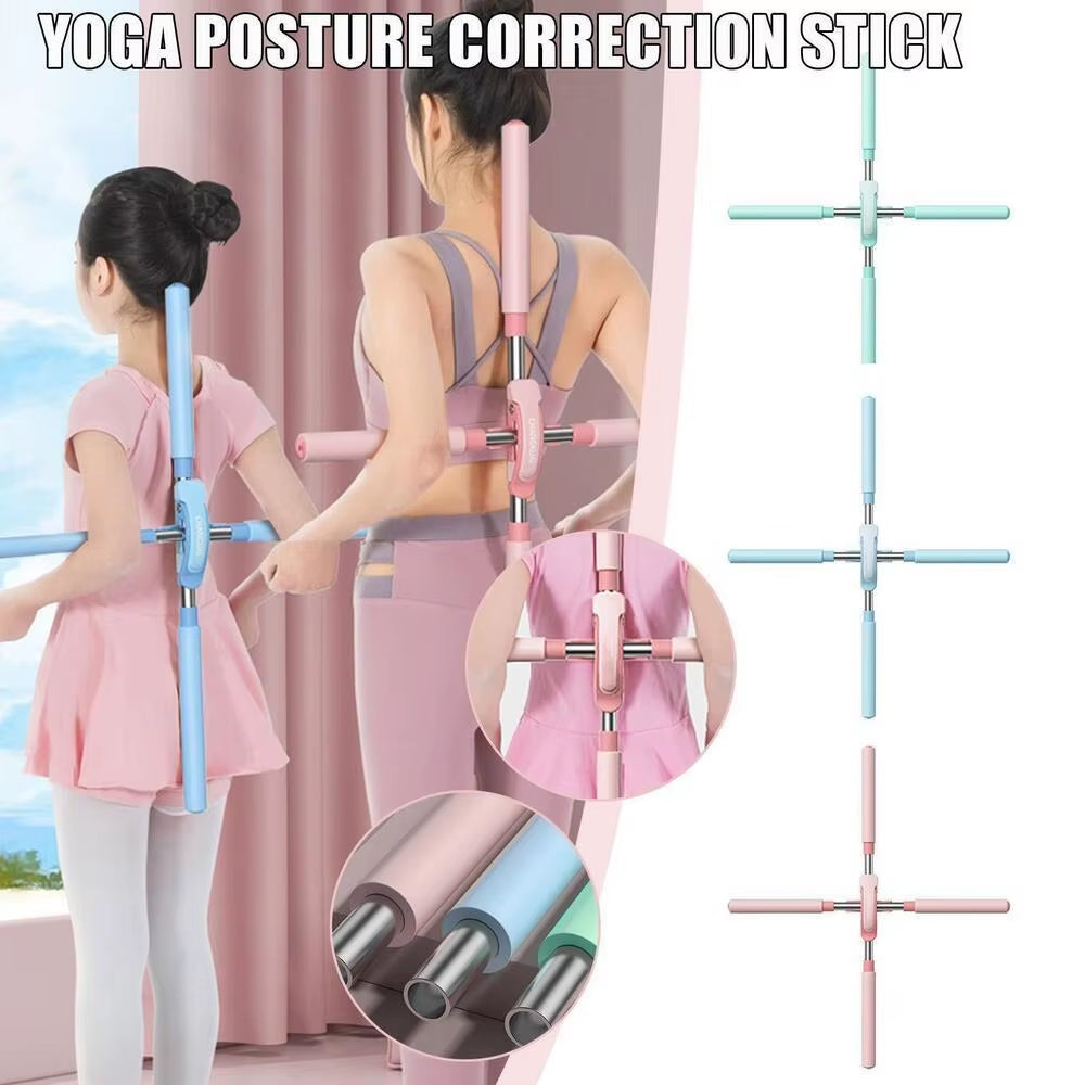 Transform Your Posture with the Innovative Open Shoulder Yoga Pole - Achieve Beauty and Balance!