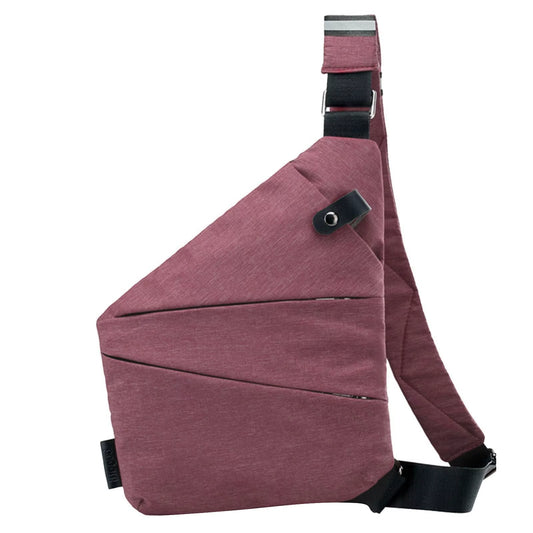 Stylish Waterproof Anti-Theft Crossbody Bag for Men - Multifunctional Chest Messenger Fanny Pack