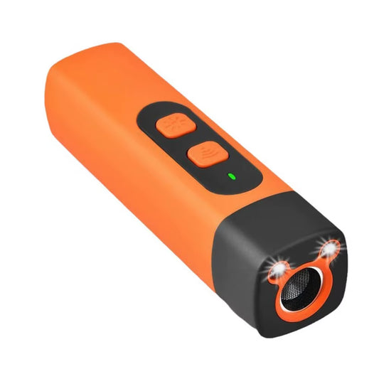 Rechargeable Ultrasonic Dog Repeller and Training Remote with LED Flashlight - Professional Anti-Barking Solution