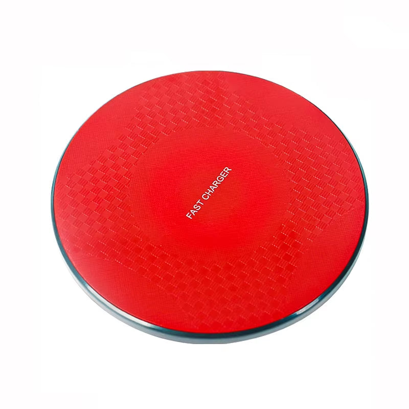 VIKEFON Ultra-Thin Wireless Charger Pad Stand - Fast Charging Dock for iPhone 14/13/12, Samsung & Xiaomi