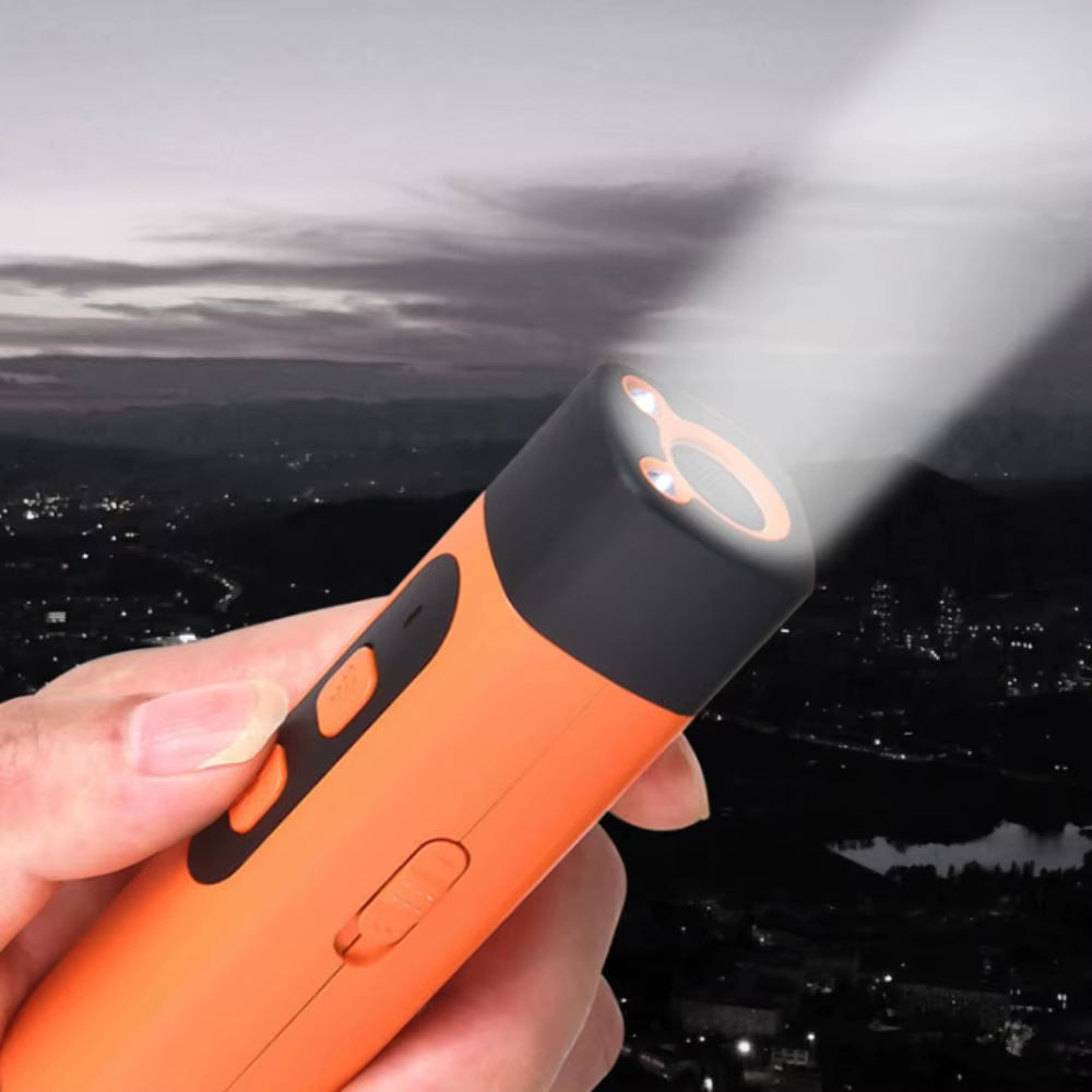 Rechargeable Ultrasonic Dog Repeller and Training Remote with LED Flashlight - Professional Anti-Barking Solution