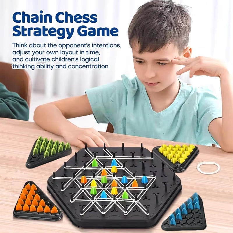 Ultimate Geometry Triangle Chess Puzzle Game - Fun Family Interactive Toy for Logical Thinking and Party Battles!