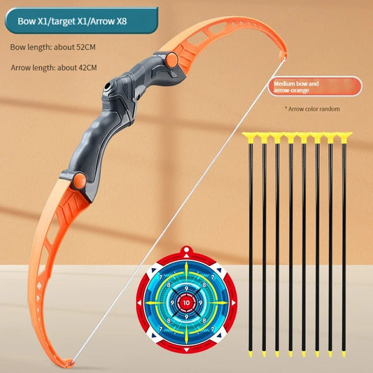 52Cm Kids Archery Bow and Arrow Set - Fun Outdoor Shooting Toy with Target for Boys - Perfect Gift for Young Adventurers!