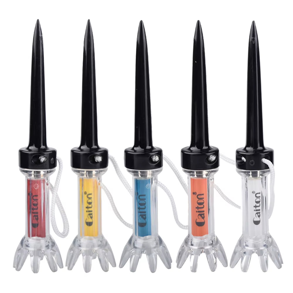 Premium 5-Pack Magnetic Golf Tees – 90mm (3.11 Inch) Multicolor Plastic Set for Enhanced Performance